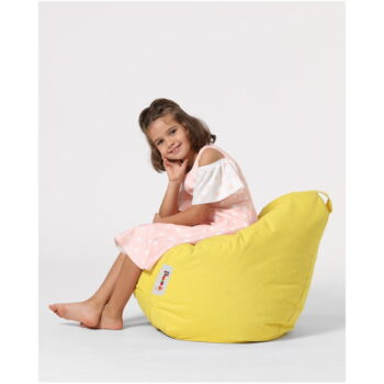 Žltý detský sedací vak Premium – Floriane Garden - Image 2