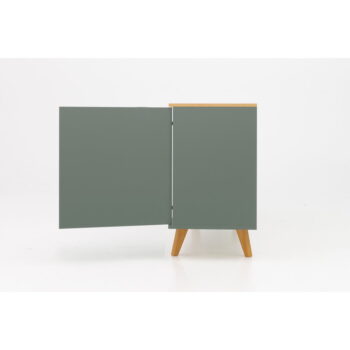 Zelená komoda s nohami z bukového dreva Tenzo Amelia, 162 x 77 cm – Obrázok 6