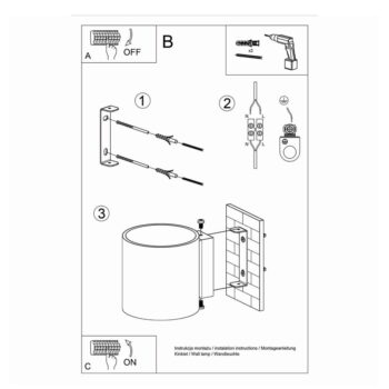 Tmavosivé nástenné svietidlo ø 10 cm Roda – Nice Lamps - Image 9