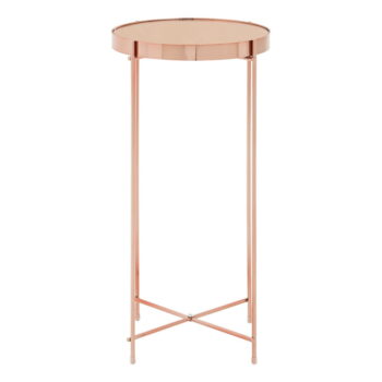 Okrúhly odkladací stolík so sklenenou doskou ø 33 cm Allure – Premier Housewares – Obrázok 2