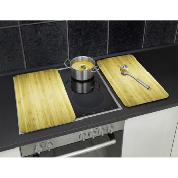 Kryty na sporák z tvrdeného skla v súprave 2 ks 52x30 cm Wooden – Maximex – Obrázok 4