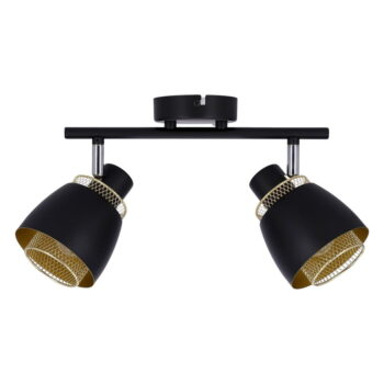 Čierne stropné svietidlo s kovovým tienidlom 41.5x10 cm Aleksandria – Candellux Lighting - Image 4