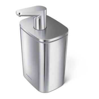 Dávkovač mydla z nerezovej ocele v striebornej farbe 473 ml - simplehuman – Obrázok 5