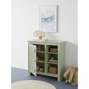 Svetlozelená skrinka z borovicového dreva 90x90 cm Bertram – Støraa - Image 4