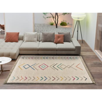 Krémovobiely koberec Universal Ziri White, 133 x 190 cm – Obrázok 2