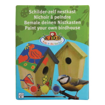 Drevená vtáčia búdka s farbami Esschert Design – Obrázok 2