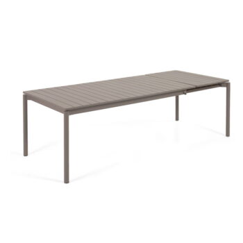 Hnedý hliníkový záhradný stôl Kave Home Zaltana, 180 x 100 cm - Image 2