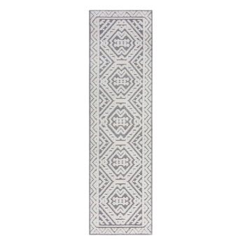 Sivý umývateľný behúň zo ženilky 60x240 cm Jaipur – Flair Rugs - Image 2