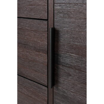 Hnedá nízka komoda z tíkového dreva 135x82 cm Webster – White Label – Obrázok 7