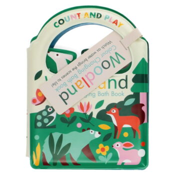 Interaktívna hračka Colour changing bath book Woodland – Rex London - Image 5