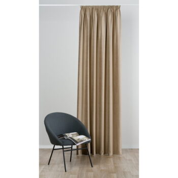 Béžový zamatový záves 140x260 cm Novara – Mendola Fabrics - Image 3