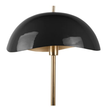 Stojacia lampa s kovovým tienidlom v čiernej a zlatej farbe (výška 154 cm) Waved – Leitmotiv - Image 2