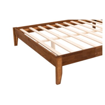 Dvojlôžková posteľ zo smrekového dreva s roštom v tmavohnedo-prírodnej farbe 180x200 cm Galaksi – Kalune Design – Obrázok 6