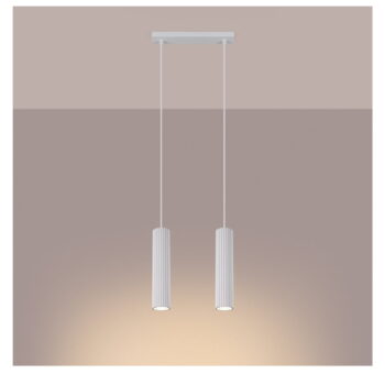 Biele závesné svietidlo Gleam – Nice Lamps - Image 4