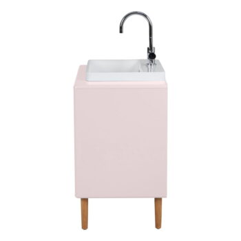Ružová závesná skrinka s umývadlom bez batérie 80x62 cm Color Bath – Tom Tailor - Image 8