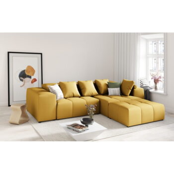 Žltý vankúš k modulárnej pohovke Rome - Cosmopolitan Design - Image 5