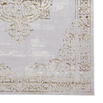 Koberec vo svetlosivo-zlatej farbe 80x150 cm Artemis – Think Rugs - Image 6