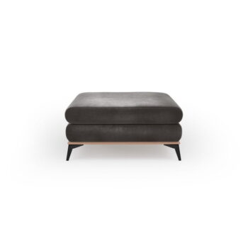 Tmavohnedý puf so zamatovým poťahom Windsor & Co Sofas Astre - Image 2