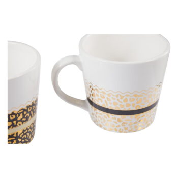 Hrnčeky z kameniny v bielo-zlatej farbe v súprave 2 ks 300 ml London – Premier Housewares – Obrázok 5