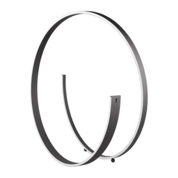 Čierna LED stojacia lampa s hlasovým ovládaním/s ovládaním pomocou mobilnej aplikácie s kovovým tienidlom (výška  75 cm) Cinardi – CINQUE - Image 2