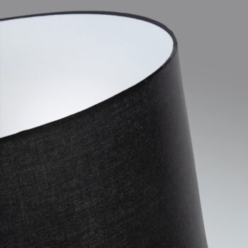 Čierna stojacia lampa s textilným tienidlom (výška 157 cm) Ikia - Kave Home – Obrázok 2