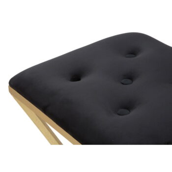 Čierna/v zlatej farbe zamatová barová stolička 75 cm Piramid – Mauro Ferretti - Image 8