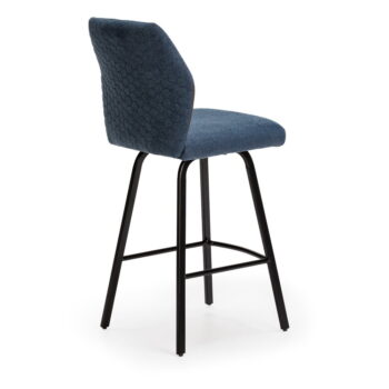 Svetlomodré barové stoličky v súprave 4 ks 65 cm Bei - Marckeric – Obrázok 4