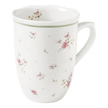 Súprava 2 bielych porcelánových hrnčekov Brandani Nonna Rosa - Image 2