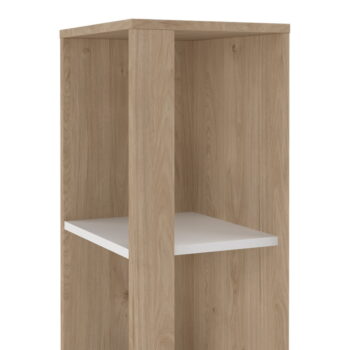 Knižnica v dekore duba v bielo-prírodnej farbe 41x205 cm Sign – Tvilum - Image 5