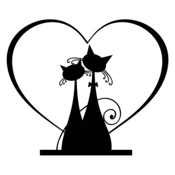 Samolepka Fanastick Cats in Love – Obrázok 2