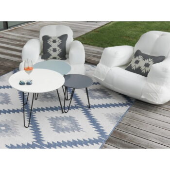 Modro-krémový vonkajší koberec NORTHRUGS Malibu, 170 x 120 cm - Image 8