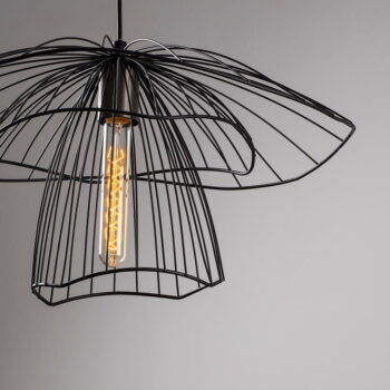 Čierne závesné svietidlo ø 50 cm Tel – Opviq lights - Image 5