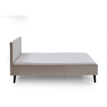 Béžová čalúnená dvojlôžková posteľ 140x200 cm Leira – Meise Möbel – Obrázok 5