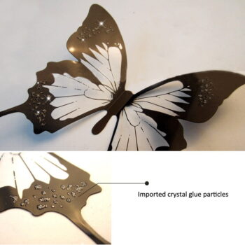 Sada 18 adhezívnych 3D samolepiek Ambiance Butterflies Chic – Obrázok 3