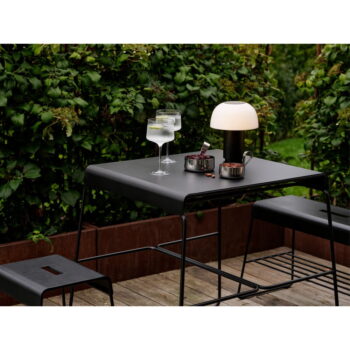 Čierny kovový jedálenský stôl 58x75 cm A-Café – Zone - Image 5