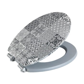 WC sedadlo z drevovláknitej dosky Wenko Portugal, 44 × 37,5 cm – Obrázok 2