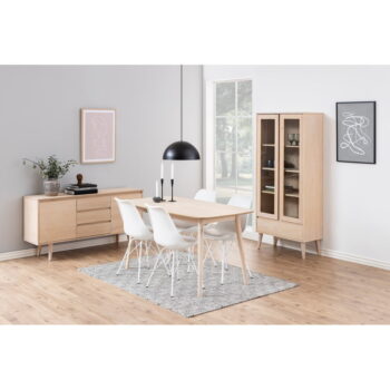 Nízka komoda v dekore duba v prírodnej farbe 150x75 cm Nagano – Actona - Image 8