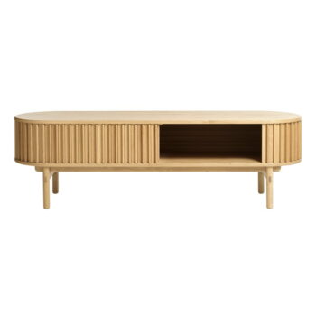 TV stolík v dekore duba v prírodnej farbe 160x48 cm Carno – Unique Furniture – Obrázok 3