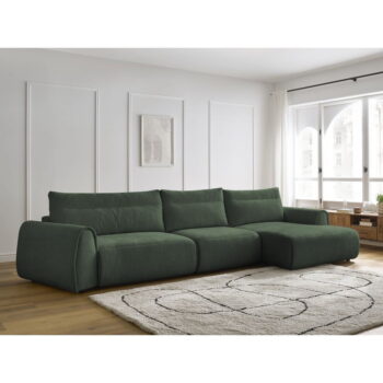 Tmavozelená rohová pohovka Aden – Bobochic Paris - Image 3