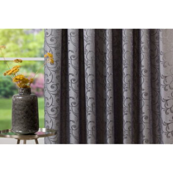 Sivý záves zo žakára 210x245 cm Glory – Mendola Fabrics - Image 4