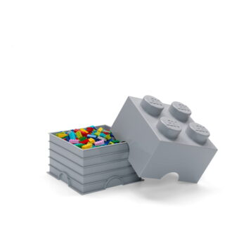 Sivý úložný box štvorec LEGO® - Image 2