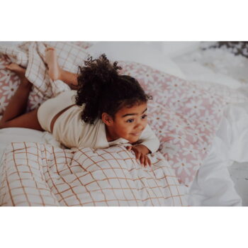 Ružová súprava do postieľky Blush Daisies – Malomi Kids – Obrázok 2