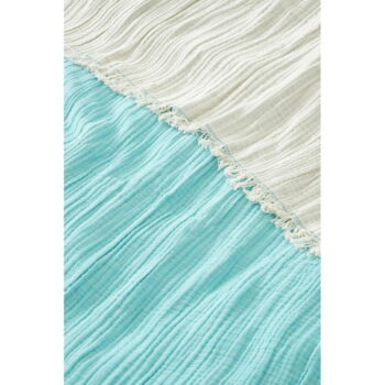 Tyrkysový mušelínový pléd 170x250 cm Muslin – Mijolnir - Image 2