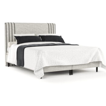 Svetlosivá čalúnená dvojlôžková posteľ s úložným priestorom 140x200 cm Musca – Maison de Rêve – Obrázok 5