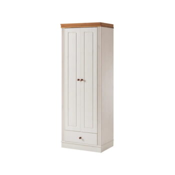Biela šatníková skriňa z borovicového dreva 65x180 cm Anita – Støraa - Image 8
