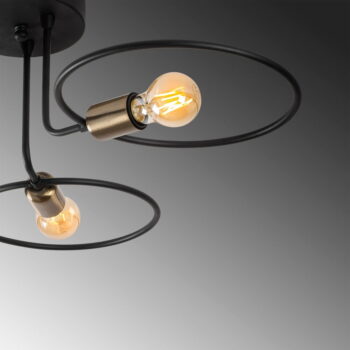 Čierne stropné svietidlo Circle – Opviq lights - Image 5