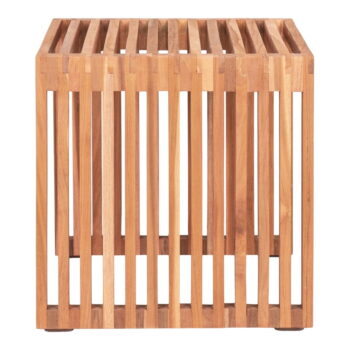 Odkladací stolík z teakového dreva 40x40 cm Pego – House Nordic - Image 4