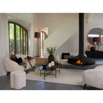Čierna nízka komoda z mangového dreva 150x80 cm Abage – Light & Living - Image 10