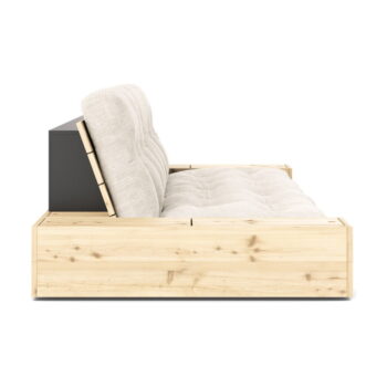 Biela menčestrová rozkladacia pohovka 244 cm Base – Karup Design - Image 3