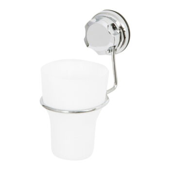 Samodržiaci kovový téglik na zubné kefky v striebornej farbe Bestlock Bath – Compactor - Image 4